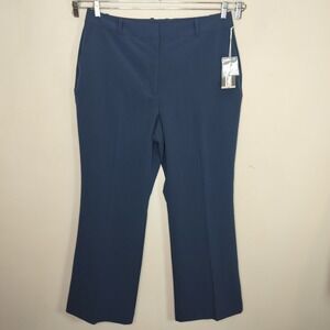Worthington Curvy Fit Trousers Pants Teal Office Business